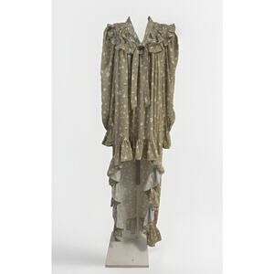 We Wore What Women's High Low Polka Dot Floral Dress S